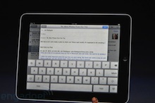 Apple iPad Email Compose