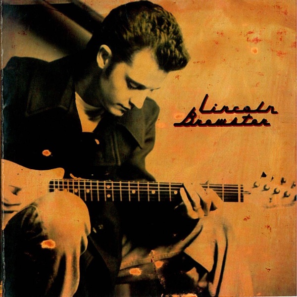 Album Art of Lincoln Brewster's self-titled album - A black-and-white photo of a young white man with short hair sitting with an electric guitar on his lap and playing it, looking down towards the floor with his eyes mostly closed. The white parts of the photo are a metallic gold, like the photo is printed on some sort of bronze or copper or something. A few of the dark spots in the photo have a golden-bronze hole, like the printing process onto metal didn't go perfectly.</body></html>